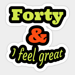 Forty Sticker